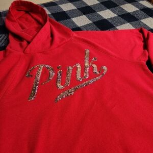 Y2k mcbling style pink hoodie